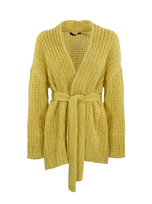 Cardigan a coste Josef in mohair chine' Giallo WEEKEND MAX MARA | 2425346082600001